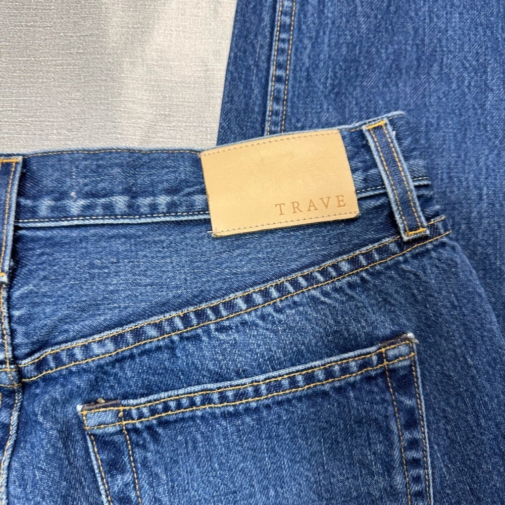 TRAVE Vivienne Cropped Straight-Leg Jeans In Borrowed Time Size 28 - Picture 12 of 12
